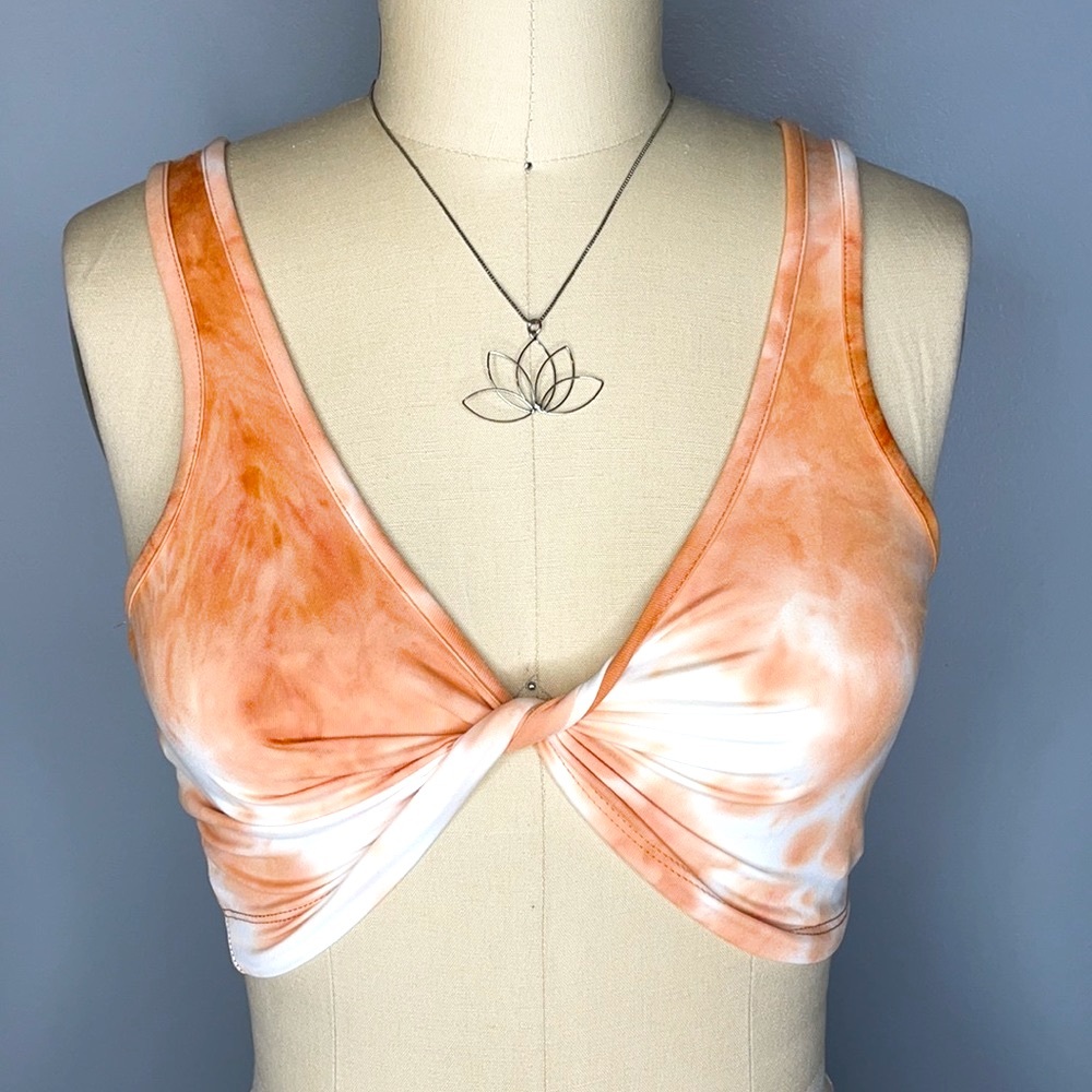 2/$20 Crop Top - Tide Dye Orange
